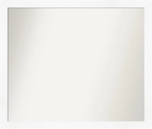 Miniatura 138 de Amanti Art Espejo de baño blanco para sobre el fregadero, 24 x 24 pulgadas, hecho a medida, espejo de tocador cuadrado blanco estrecho, marco