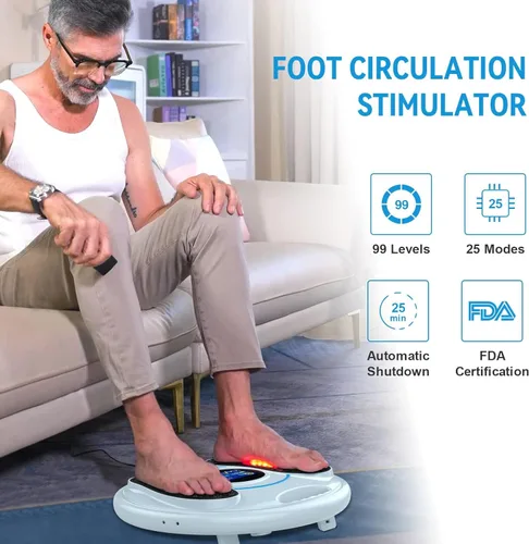 Miniatura 2 de Creliver Masajeador de pies EMS para neuropatía, estimulador eléctrico de pies para circulación, alivio del dolor, fascitis plantar y recuperación