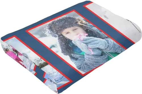 Miniatura 6 de mamz Manta personalizada con texto fotográfico, manta personalizada con imagen para bebé, madre, padre, adultos, amigos, amantes, perros, mascotas