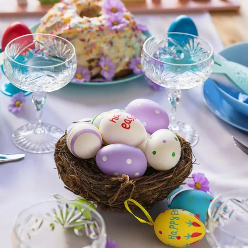 Miniatura 6 de 10 unidades de huevos falsos de madera, huevos de Pascua blancos de madera, juego de cocina de manualidades, juego de alimentos de simulación