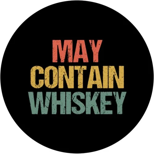 Miniatura 3 de May Contain Whisky - Divertido whisky de bourbon borracho PopSockets MagSafe PopGrip para iPhone