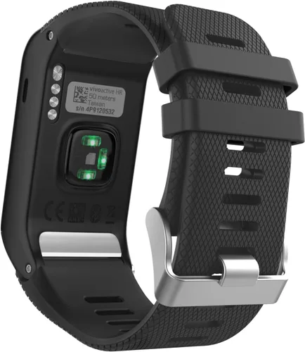 MoKo Correa de reloj compatible con Garmin Vivoactive HR, correa de reloj de repuesto de silicona suave solo para Garmin Vivoactive HR Sports GPS
