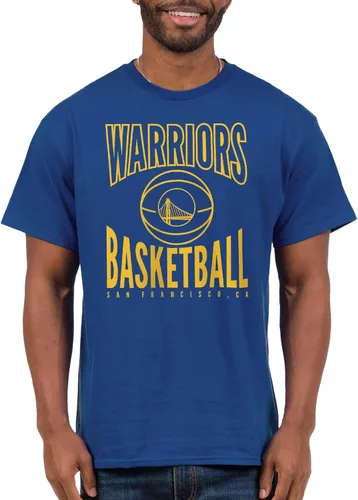 Junk Food Camiseta de manga corta para hombre con licencia oficial de baloncesto de la NBA Azul Real
