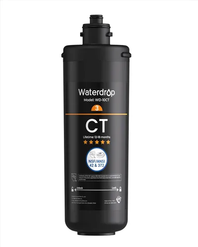 Miniatura 15 de Waterdrop WD-10PP - Filtro de agua para debajo del fregadero, repuesto para Waterdrop TSA y TSB y TSA-UF y TSB-ALK y TSB-CM y TSB-UF de 3 etapas