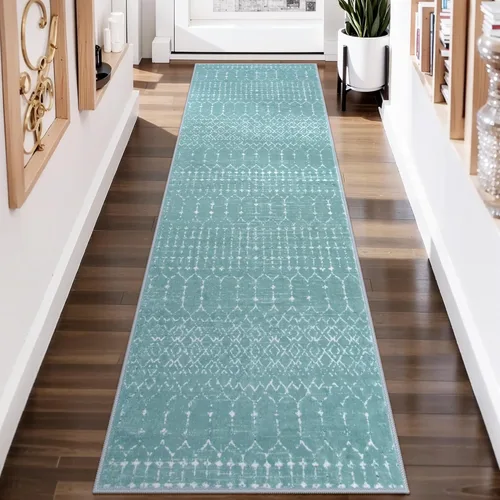 Miniatura 54 de Lahome Alfombras marroquíes para pasillos 2x8 Beige Alfombra de pasillo lavable antideslizante resistente a las manchas Alfombra de cocina