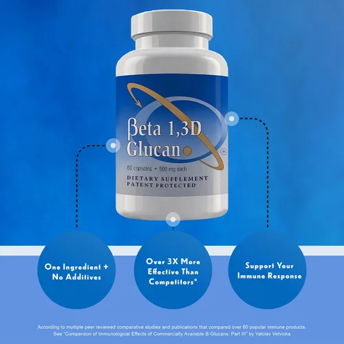 Miniatura 7 de Suplemento de Apoyo Inmunológico Transfer Point Beta Glucano Altamente Purificado 500 mg por Cápsula (Pack de 1 - fibra de b-glucano)