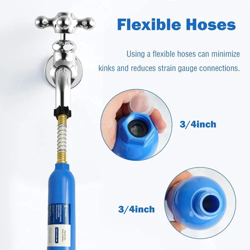 Miniatura 2 de Hourleey Paquete de 2 filtros de agua en línea para caravana, reduce el mal sabor, olores, óxido, fluoruro, cloro y sedimentos en agua potable
