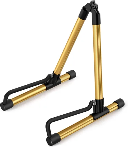 Miniatura 8 de Donner Soporte para Guitarra, Soportes Plegables Ajustables para Guitarra Acústica Eléctrica, Soporte de Viaje de Metal Clásico para Bajo, Gris