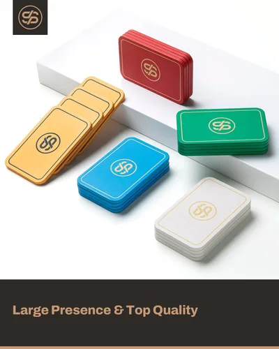 Miniatura 3 de SLOWPLAY Godel - Placas rectangulares para fichas de póquer, paquete de 10 unidades, placas profesionales de estilo europeo sin denominación