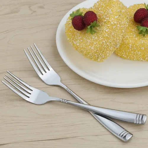 Miniatura 3 de Juego de 12 tenedores de acero inoxidable, tenedores de cocina para comer