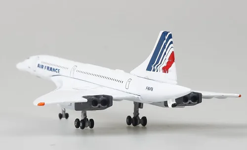 Miniatura 3 de ANTSIR Concorde - Modelo de avión fundido a presión, jet supersónico de metal a escala 1/400, réplica F-BVFB, regalo coleccionable para entusiastas