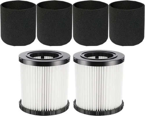 Miniatura 6 de 2 filtros de repuesto HEPA DCV5801H para aspiradora DeWalt DCV580H y DCV581H en húmedo/seco, lavable y reutilizable