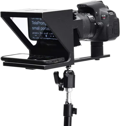 Miniatura 7 de El teleprompter personal compacto original para producción de video. No requiere estudio. Perfecto para réflex digital, cámaras web y cámaras