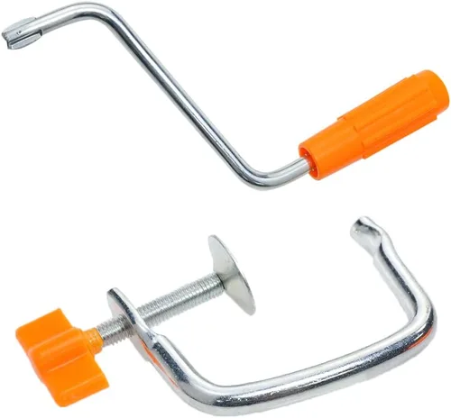 Lovelysp - Mango y clip para máquina de pasta, mango de repuesto y abrazadera de mesa, accesorios de cocina, 1 juego Naranja