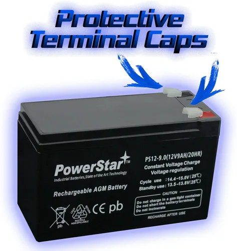 Miniatura 2 de PowerStar Reemplazo Power-Sonic PS-1290 Batería recargable SLA de 12 voltios 9 amperios hora (terminales F2)