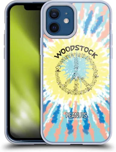 Miniatura 154 de Head Case Designs Funda de gel Woodstock 50th con licencia oficial de Peanuts Snoopy Guitar 1969 [protección de grado militar] compatible con Apple