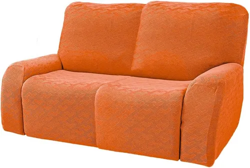 Miniatura 10 de vctops Fundas elásticas para sofá reclinable de 8 piezas, fundas de jacquard grande para sofá reclinable de 3 asientos, protector suave Blanco