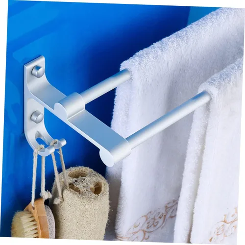 Miniatura 8 de Zerodeko Toallero de pared para baño, toallero montado en la pared, toallero para toallas de baño, toallero de baño, toallero de baño, gancho