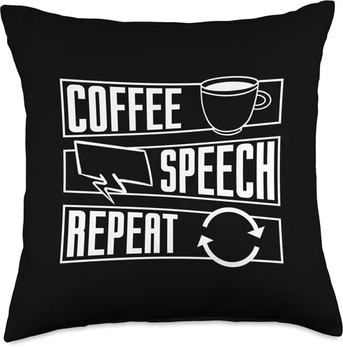 Miniatura 4 de Mental Health Designs for Coffee Drinker Coffee Speech Repeat Anxiety Awareness Care Mental Health Throw Pillow, 16x16, Multicolor
