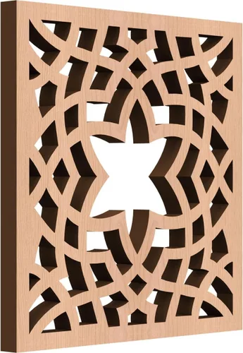 Miniatura 46 de París - Paneles de pared decorativos de madera con calado, extra pequeños, 7 3/8 pulgadas de ancho x 7 3/8 pulgadas de alto x 1/4 pulgadas de alto