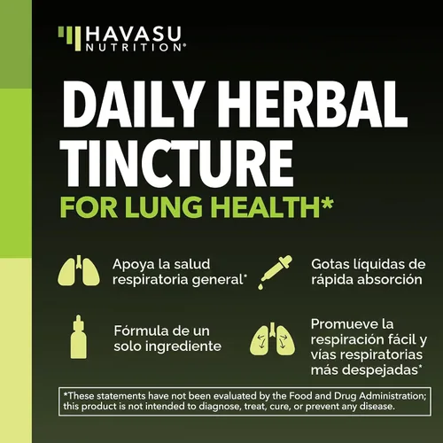 Miniatura 3 de Gotas de gordolobo para pulmones – Extracto orgánico de hoja de gordolobo USDA – Suplemento de salud respiratoria y apoyo pulmonar – 2 onzas