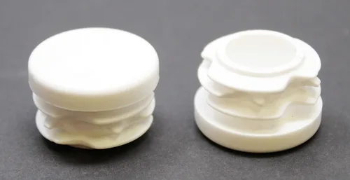 Miniatura 5 de Tapa de extremo de tubo redondo blanco de 1 pulgada, tapón de tubo de tubo de diámetro exterior de 1 pulgada, inserto de tapa de enchufe de plástico