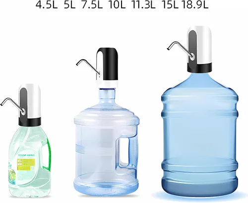 Miniatura 2 de Dispensador de agua para botella de 5 galones, dispensador de agua inalámbrico USB para niños, dispensador de agua portátil de 5 galones