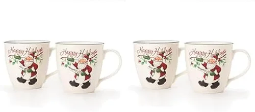 Miniatura 7 de Pfaltzgraff Winterberry - Taza de porcelana Naughty And Nice (juego de 2), 20 onzas, surtido