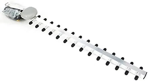 Miniatura 2 de 4G LTE 25dBi de alta ganancia de largo alcance impermeable al aire libre SMA macho Yagi antena con cable de 5 pies para 4G LTE Router red
