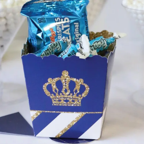Miniatura 6 de Big Dot of Happiness Royal Prince Charming - Mini cajas de regalo para fiesta, baby shower o fiesta de cumpleaños, 12