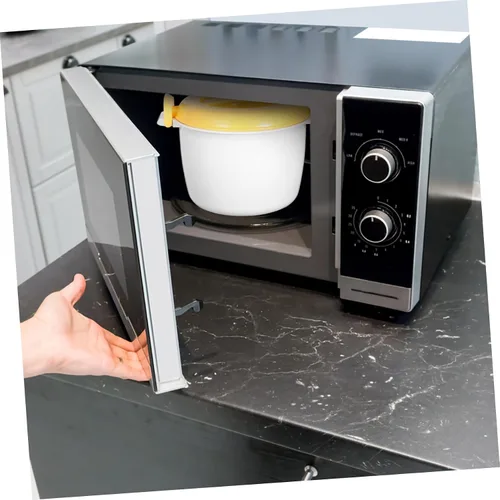 Miniatura 5 de BESTonZON Herramientas de calentamiento para hornear microondas, olla de arroz portátil a presión redonda, vaporizadores multifunción que cocina