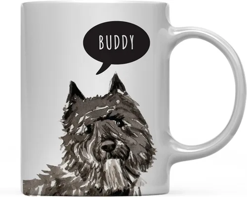 Miniatura 18 de Andaz Press Taza de café personalizada de 11 onzas para perro, Shih Tzu Shorter Haired Up Close, paquete de 1 Shih Tzu pelo más corto personalizado