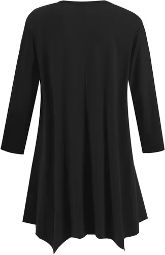 Miniatura 2 de Topdress Vestido tipo túnica holgada de manga 34 para mujer