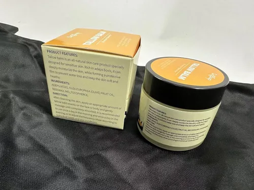 Miniatura 12 de Bálsamo de sebo de res para el cuidado de la piel - Aceite corporal hidratante completamente natural con miel y cera de abejas - Sebo de vacas
