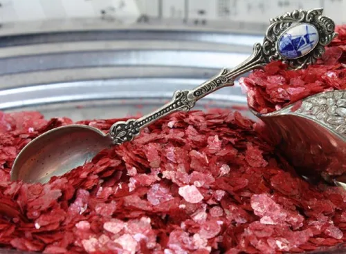 Miniatura 3 de Rojo - Cinabrio - Copos de mica natural - 311-4325 (bolsa de 1/4 oz)