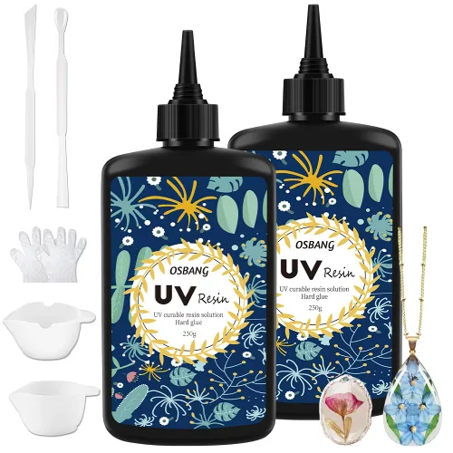 Miniatura 9 de Resina UV Cristal Transparente Fórmula Mejorada de Secado Rápido Ultravioleta para Joyería, Decoración Artesanal, Pegamento Duro Transparente