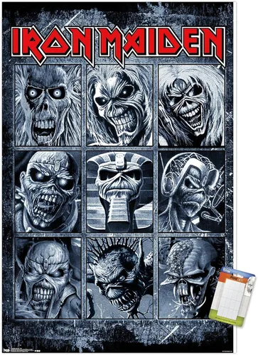 Miniatura 14 de Trends International Iron Maiden - Grid Wall Poster, 14.725" x 22.375", Barnwood Framed Version