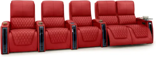 Miniatura 50 de Seatcraft Apex Zero-Gravity CoolZero - Asiento de cine en casa de cuero italiano, reposacabezas eléctrico, lumbar eléctrico, reclinable eléctrico