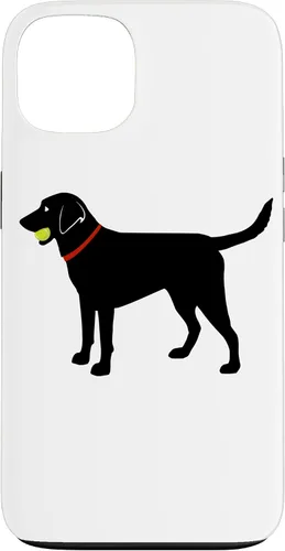Funda de regalo para iPhone 13 Labrador Retriever Fetch, Black Lab Play Ball Dog Lover