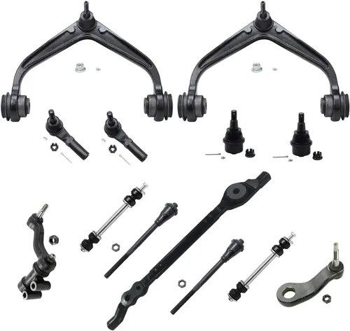 Miniatura 78 de Detroit Axle - Kit de extremo delantero para Ford 1998-2001 Explorer Mercury Mountaineer, 4 barras estabilizadoras delanteras y traseras, 2 brazos