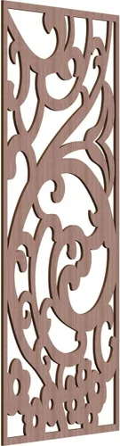 Miniatura 94 de Bridgewater - Paneles de pared decorativos de madera con calado, 9 3/8 pulgadas de ancho x 24 3/8 pulgadas de alto x 1/4 de alto, nogal