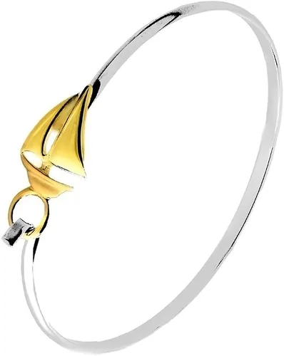Miniatura 2 de Cape Cod Jewelry-CCJ Pulsera Velero Pestillo Brazalete TwoTone