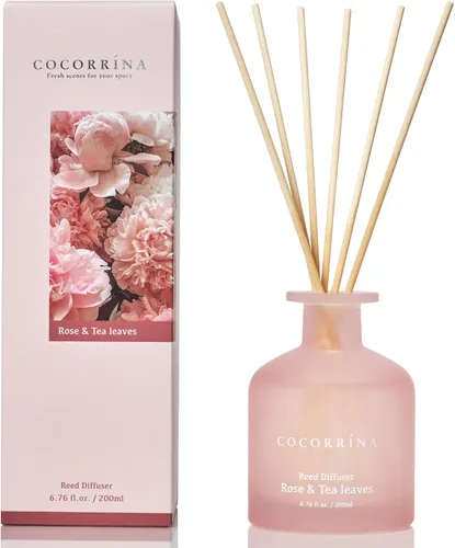 Miniatura 8 de Cocorrína Difusor de Varillas - Loto Blanco 6.76oz Difusor con Varillas Fragancia para el Hogar Aceite Esencial Difusor de Varillas para Hogar