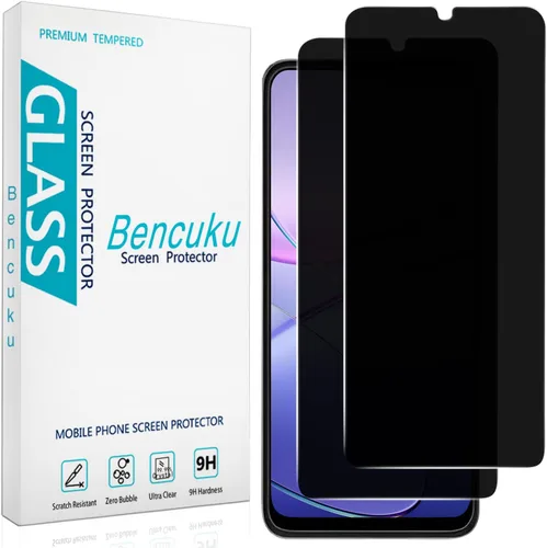 T-MOBILE REVVL 6 5G - Protector de pantalla de privacidad para T-MOBILE REVVL 6 5G, vidrio templado antiespía, antiarañazos, sin burbujas