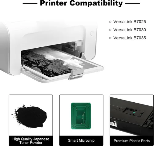 Miniatura 2 de Cartucho de tóner remanufacturado para Xerox Versalink B7025 B7030 B7035 compatible con tóner negro 106R03393 15500 páginas, 1 paquete