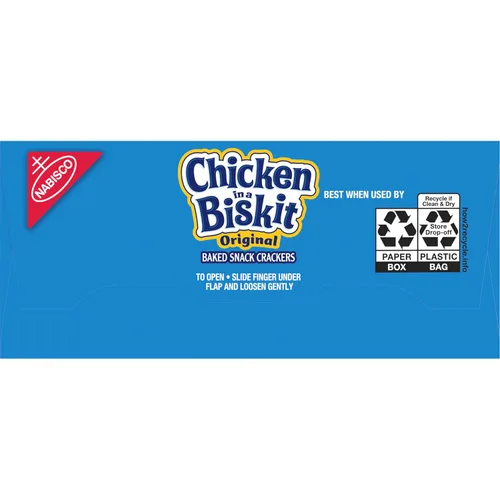 Miniatura 17 de Chicken in a Biskit Galletas horneadas originales, aperitivos a granel, 6 cajas de 7.5 onzas