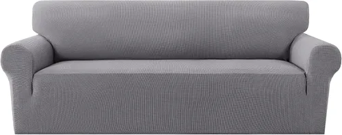 Miniatura 26 de MeilleMaison Funda elástica para silla reclinable, funda para sofá de 1 pieza con parte inferior elástica, lavable, protector de muebles Negro