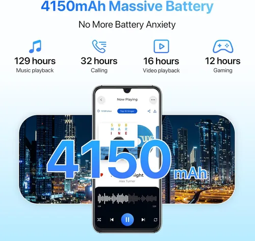 Miniatura 6 de UMIDIGI Teléfono celular desbloqueado A9 Pro, Helio P60, 6 GB+128 GB ampliable 256 GB, pantalla táctil FHD de 6.3 pulgadas, vidrio curvado 2.5D