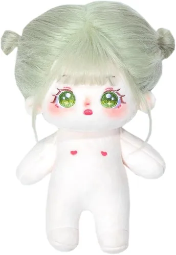 Miniatura 28 de niannyyhouse Muñeca de peluche de 7.9 in para niña, cuerpo de peluche humanoide, sin atributo, 8 pulgadas, cuerpo normal, ropa de vestir, regalos