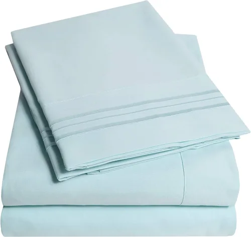 Miniatura 14 de Juego de sábanas y fundas de almohada de la colección 1500 Supreme, tamaño Queen, estampado Paisley gris - Juego de sábanas y fundas de almohada